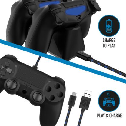 Stealth SP-C100 Twin Charging Dock - Black (PS4) Picture 5