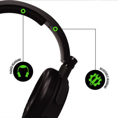 Stealth C6-100 Green & Black Wired Stereo Gaming Headset (Multi-Platform) Picture 2