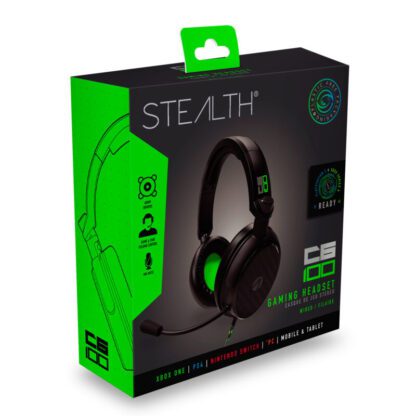 Stealth C6-100 Green & Black Wired Stereo Gaming Headset (Multi-Platform) Box Picture