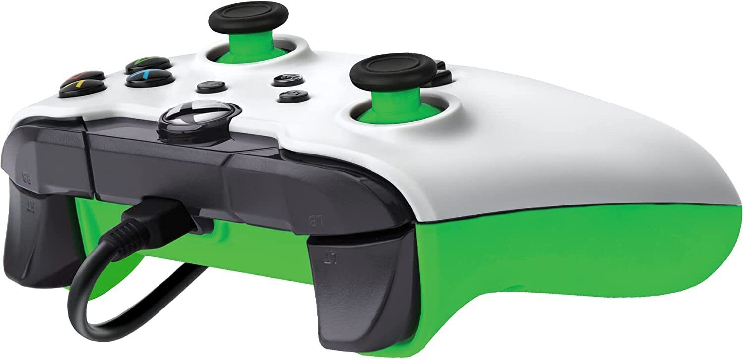 Pdp Neon White Wired Controller 1 Month Free Game Pass Ultimate Xbox