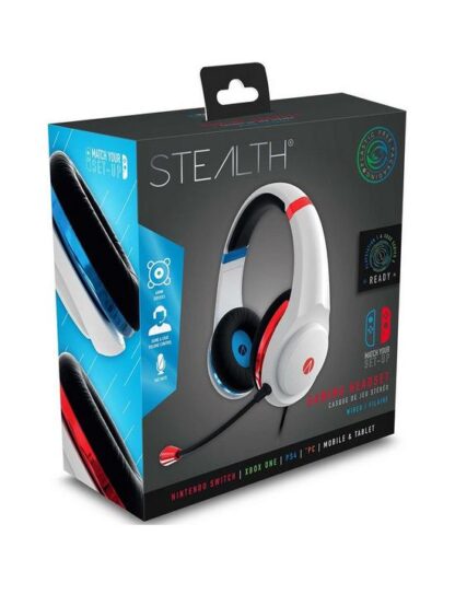 Stealth XP Red & Blue Gaming Headset - Box Picture