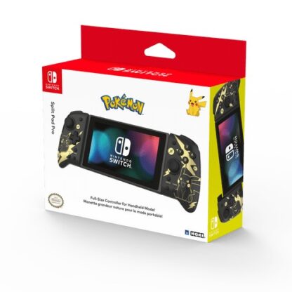 Pikachu Black & Gold Hori Split Pad Pro (Nintendo Switch) Box Picture