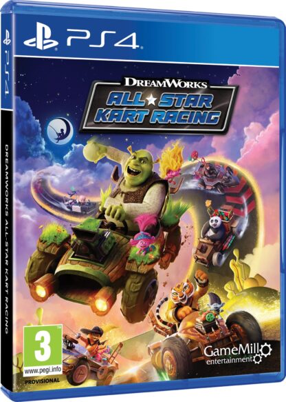 Dreamworks All Star Kart Racing (PS4) Front Cover