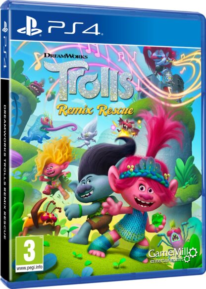 Trolls Remix Rescue (PS4) Front Cover