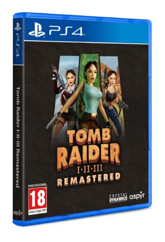 Tomb Raider I-III Remastered Starring Lara Croft PS4 Front Cover