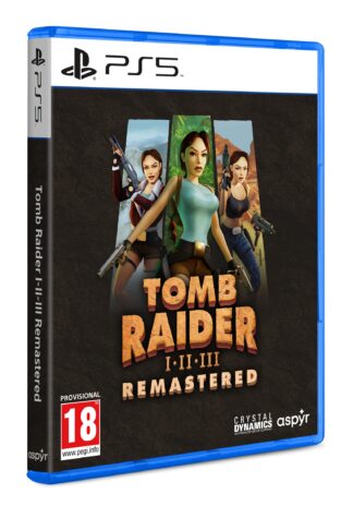Tomb Raider I-III Remastered Starring Lara Croft PS5 Front Cover
