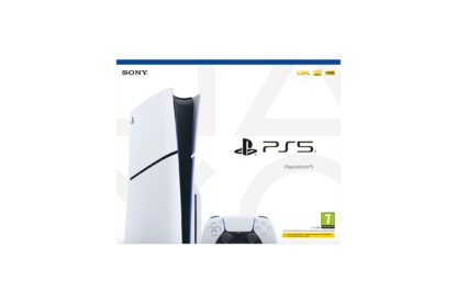 PS5 Slim Disc Console Box Front View