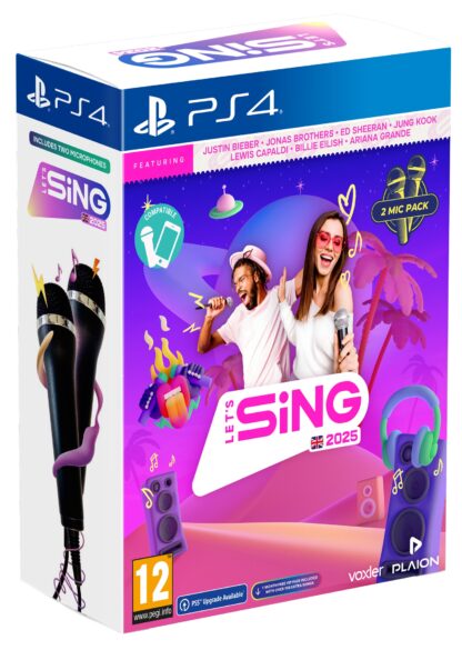 Lets Sing 2025 2 Mic Edition PS4 Front Cover