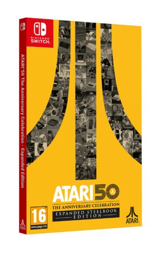 Atari 50: The Anniversary Celebration – Expanded Steebook Edition Switch Front Cover