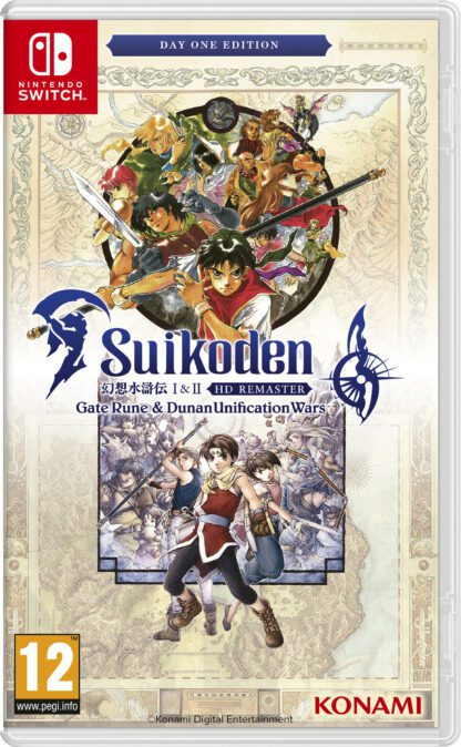 Suikoden I&II HD Remaster: Day 1 Edition Switch Front Cover