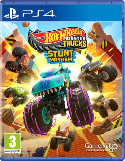 Hot Wheels Monster Trucks: Stunt Mayhem PS4 Front Cover