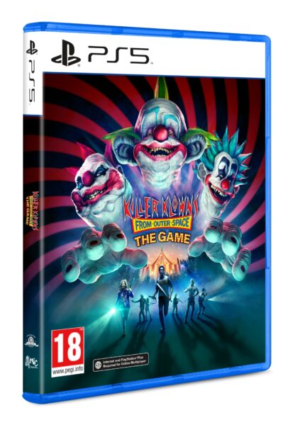 Killer Klowns from Outer Space the game PS5 Front Cover