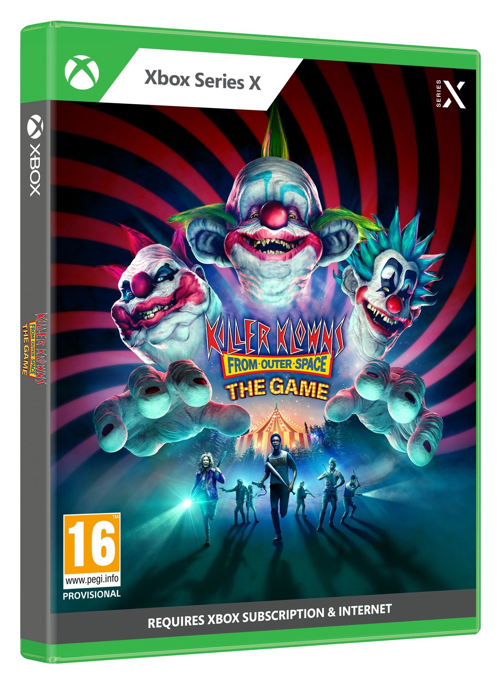 Killer Klowns from Outer Space the game Xbox Series X Front Cover