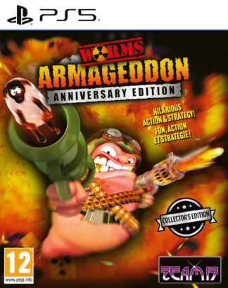 Worms Armageddon Anniversary Collector's Edition PS5 Front Cover