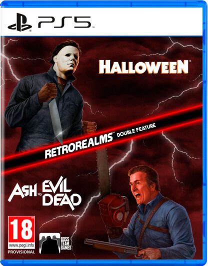 Halloween and Ash vs Evil Dead RetroRealms Double Feature PS5 Front Cover