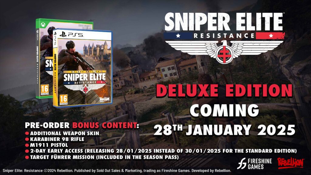 Sniper Elite Resistance Deluxe Edition Pre Order Beauty Shot