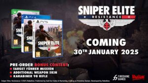 Sniper Elite Resistance Pre Order Beauty Shot