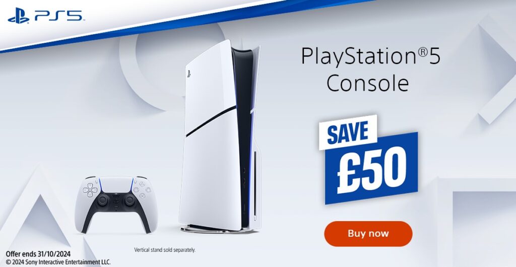 PS5 Console £50 off Banner October 2024