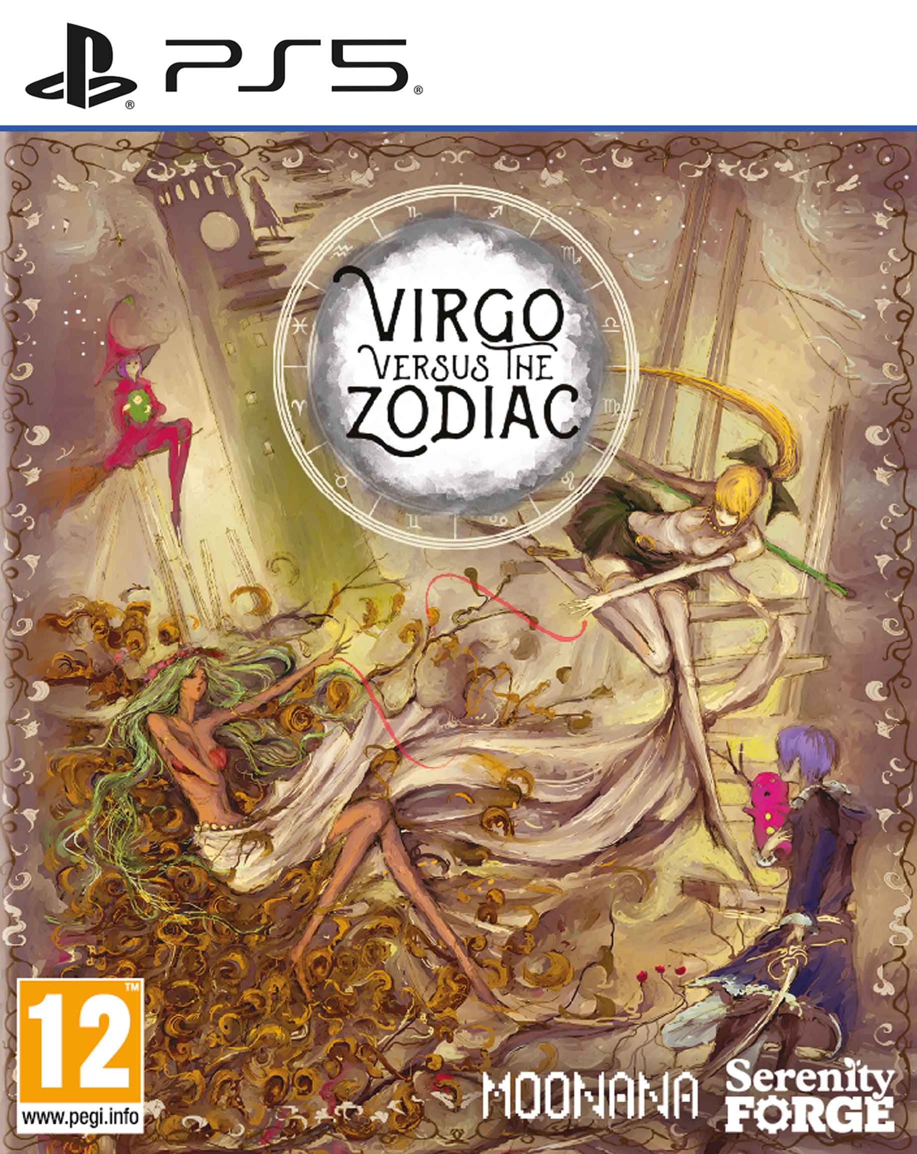 Virgo Versus the Zodiac PS5 Front Cover