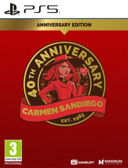 Carmen Sandiego 40th Anniversary Edition PS5 Front Cover