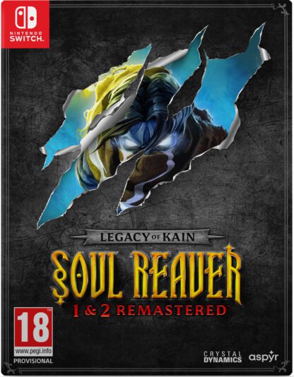 Legacy of Kain Soul Reaver 1 & 2 Remastered Deluxe Edition Nintendo Switch Front Cover