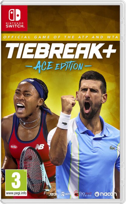 TIEBREAK: Official Game of the ATP & WTA - ACE Edition Nintendo Switch Front Cover