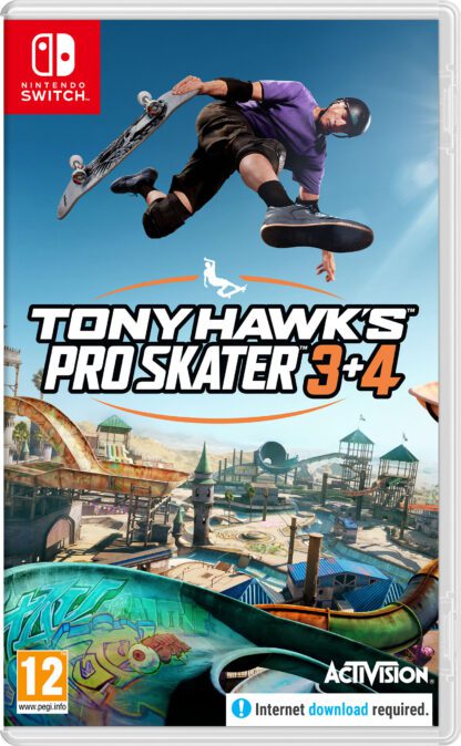 Tony Hawks Pro Skater 3 + 4 Nintendo Switch Front Cover